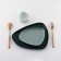 Ceramic non-standard ceramic form “dark green”, 28 x 22 cm, green color