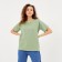 T-shirt female plain Minaku Regular Fit: olive color, river 42