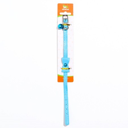 Collar "radiance" with a bead and a tambourine, 29 x 1 cm, Osh 21-26, blue-3