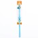 Collar "radiance" with a bead and a tambourine, 29 x 1 cm, Osh 21-26, blue