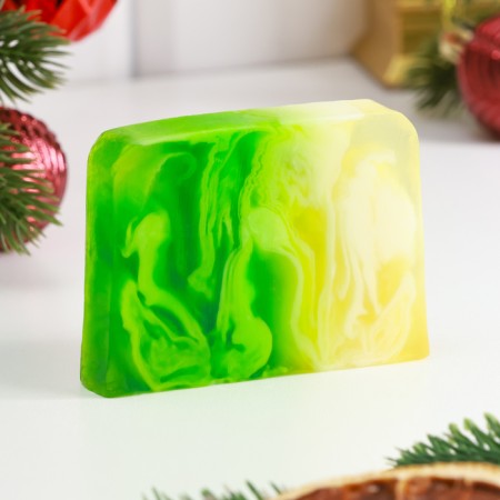 New Year. SPA soap - care for the bath and sauna "Apple in Karamel" 80 g-2