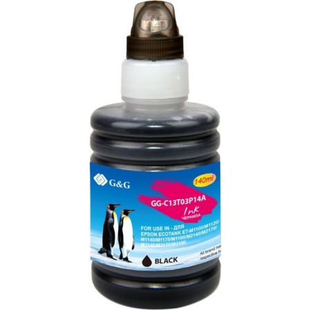 Ink G&G GG-C13T03P14A 110BK, for Epson M1100/M1120/M1140/M1170/M1180, 140ML, black-2