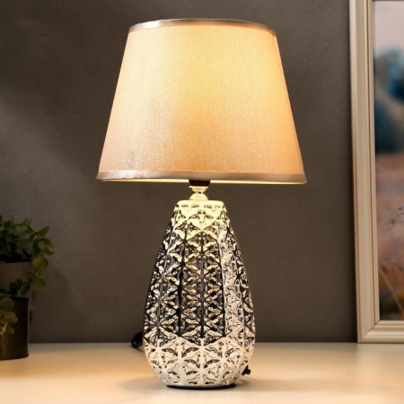 Table lamp 16417/1SL E14 40W silver 22x22x38 cm Risalux-1