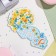 Mini-postcard "March 8" glitter, daffodils, 16.5x10 cm