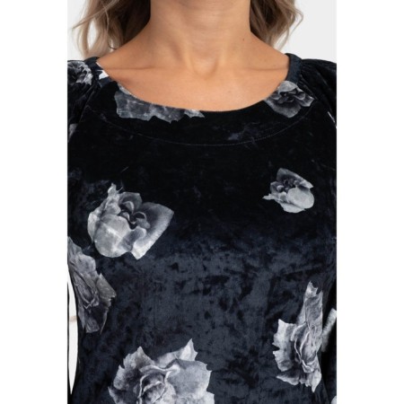 Female dress, size 44, black color, white-7