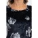 Female dress, size 44, black color, white