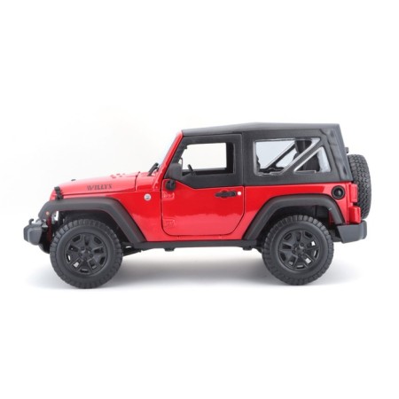 MASTO DIE-CAST 2014 Jeep Wrangler, opening doors, 1:18, yellow color-1