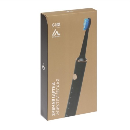 Electric toothbrush Luazon LP-002, vibration, 31000 DV/min, 4 nozzles, batteries, white-9