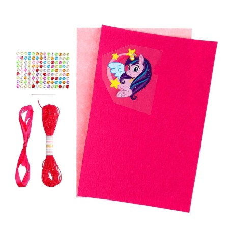 Set for creating a casket made of felt "unicorn"-5