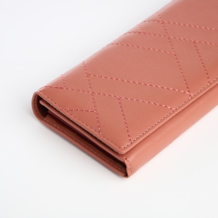 Women's wallet on magnet, pink color-2