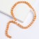 Busins ​​made of natural stone "Cat Eye", set of 50 pcs., Size 1 pc. - 8 mm, beige