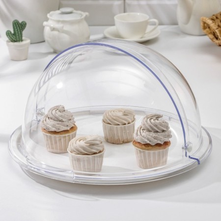 A dish for confectionery with a lid, 39 × 38 × 22 cm-3