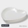 Porcelain plate Magistro "Heart", 20.5 × 21 × 2.5 cm, white color