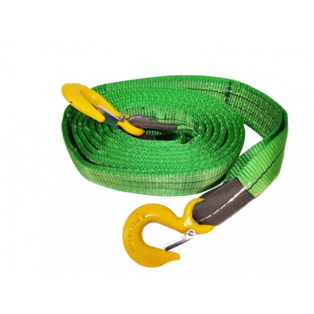Cable tugbox service key, super-superintendent, 10 tons, 5 m, tape width 60 mm, 2 hooks 94898