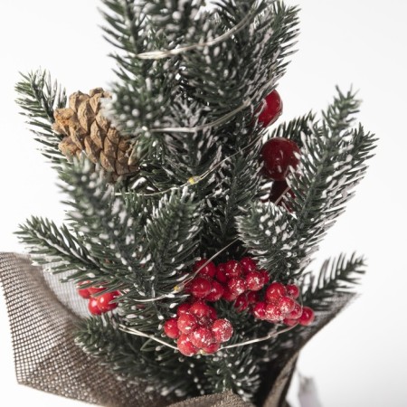LED figure “Christmas tree with berries and cones”, 8.5 × 29 × 6.5 cm, plastic, batteries CR2032x2, glow warm white-2