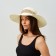 Women's hat Minaku "Leopard" Color Milk, size 56-58