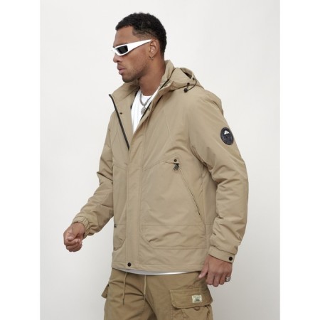 Male spring jacket, size 54, beige color-7