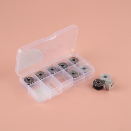 A set of rumps with threads, in the organizer, d = 20 mm, 10 pcs, color is gray spectrum-1