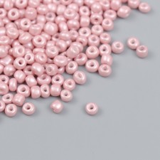 Бисер стекло 6/0 "Сахараная вата" макарун, глянец 450 гр