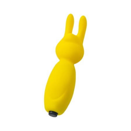 Eromantica Fluffy Minivibrator, 8.5 cm, silicone, yellow color-7