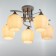 Svetogor chandelier "Structure" 5x60W E27 white/chrome 51x51x29cm