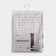 Bathroom curtains, 180 × 180 cm, 12 rings, 3D effect, PEVA, white color