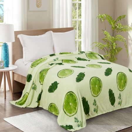 Plaid 180x200cm, coral-flis 165g/m PE100%