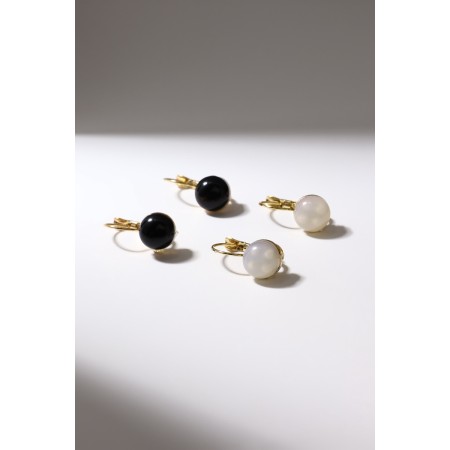 Earrings "Circle" senorite, color mix-4