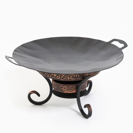 Set: Silk Road stand + Saj "Crunted New" 35 cm