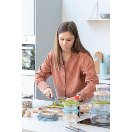 Container for baking, storage and carrying of products in the Smart Solutions cover, green color, 370 ml-3