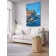 Decorative panel with photo printing "City in a rock", vertical, size 150x200 cm