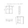 Modular cabinet in the bathroom iceberg norm 60, 2 doors