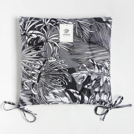 Siddle on the chair Ethel Palm Leaves 42x42 cm, 100% cotton, sarzha 190 g/m2-6