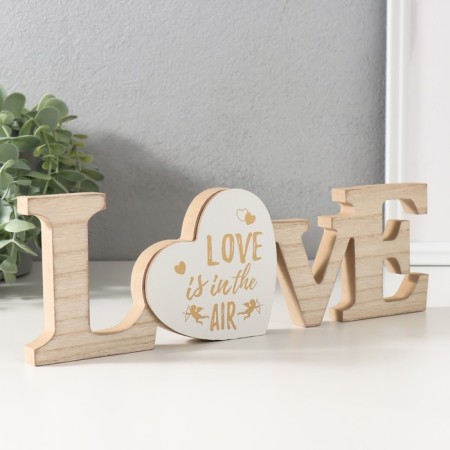 Souvenir tree "The inscription - Love is in the air" 1.8x29.6x9.7 cm-1