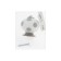 Handle button tundra, ceramic, white color with gray circles