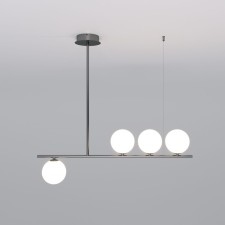 Suspension lamp Eurosvet Fredo 70136/4, G9, 4x40W, 840x120x800 mm, color black pearls