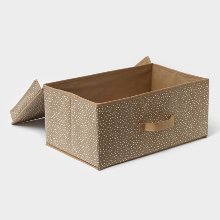 The storage box "Points", 45 × 30 × 20 cm, beige color-4