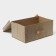 The storage box "Points", 45 × 30 × 20 cm, beige color