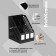 Paper tray is vertical 3-section, assembly Erich Krause, black