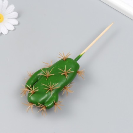Artificial plant for creativity "Cactus with spines" 11x6 cm, length 19 cm-1