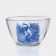 Gzhel salad bowl, glass, 1750 ml, in gift packaging