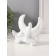 Souvenir ceramics "White pigeons on a flower branch" with gold 3.5x13.5x11 cm
