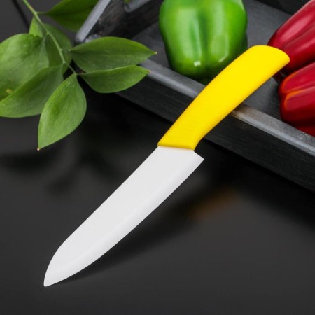 Knock Ceramic “Simple”, blade 15 cm, handle Soft Touch, color mix