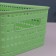 Organizer for storage, with handles, 1 section, 24.5 × 18.5 × 10.5 cm, color mix