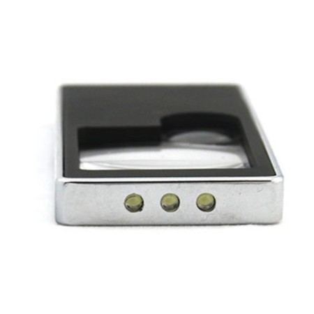 Lupa with VEBER 7007, 3X-8X, 38X31 mm, LED backlight, cover, cover-2