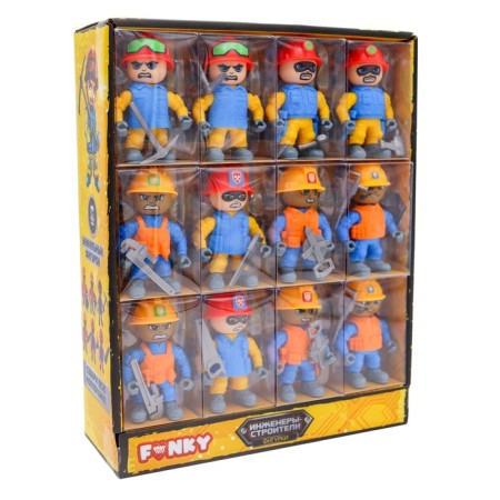 FUNKY TOYS figure "Builders", 8 cm, mix-1