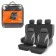 Covers for seats universal Airline RS-5K+, moisture-proof, set of 8 items, black-gray 9827