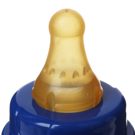 A bottle of latex nipple, 125 ml, mix-1
