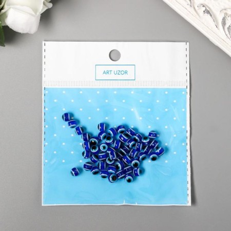 Beads for creativity plastic "Eye from the evil eye" set of 50 pcs 0.6x0.6x0.6 cm-2
