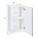 Hinged cabinet 400 Helga, 400x300x720, White/Marengo software MDF